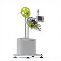 Machine d'étiquetage électrique SKILT Simple Top Labeling sans pompe de convoyage pour surface supérieure de sacs et boîtes, applicateur d'étiquettes pour le dessus des sacs