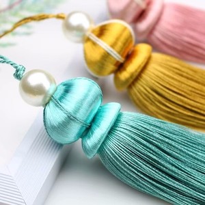 Longueur 30 cm Polyester <span class=keywords><strong>Noeud</strong></span> <span class=keywords><strong>Chinois</strong></span> Cap Lisse Frange Gland <span class=keywords><strong>Boule</strong></span> pour Festival Tentures Lanterne Sac Décorations - Product Image 2