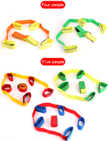 Sangle de marche géante double face élastique pour enfants et parents, idéale pour l'école, le sport et les jeux