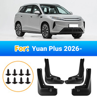Garde-boue classiques 4 pièces pour BYD Yuan Plus 2026 – Bavettes anti-éclaboussures avant et arrière – Accessoires de protection contre les projections de boue pour voiture