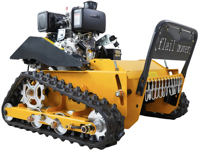 Mini Crawler Remote Mower Zero Turn Radius Efficient Cutting Low Noise Great for Orchards