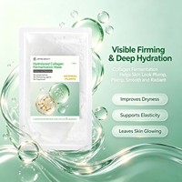 Masque facial en feuille JMFREE en collagène naturel de fermentation microbienne, raffermissant, hydratant et nourrissant, vente en gros OEM/ODM