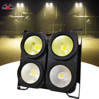 Projecteur de scène professionnel à 4 LED COB, lumière chaude/froide, 4*100W, pour DJ et événements