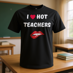Camiseta I Love Hot Teachers para hombres y mujeres, camiseta promocional - Product Image 3