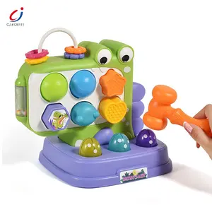 Chengji toddler toys dinosaur montessori sorting activity toys cube interactive educational whack a mole game baby toys 2-4 year