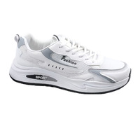 Zapatillas deportivas casuales de malla transpirable de talla grande para hombre 2025 al por mayor, con cordones suaves, a la moda, para primavera y otoño, que aumentan la altura.
