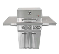 BBQ chypriote grill top rôtissoire brochettes de kebab fumoir automatique en acier au charbon de bois pour la cuisson de la viande et le camping