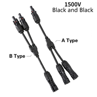 XIONGISOLAR DC600V Y-Branch 1000V1500V 2 a 1 conector 3P macho/hembra USB montaje de conector de Panel Solar para aplicación de energía