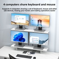 Caja Conmutadora de Impresora USB de 4 Puertos, 4x4 USB 3.0 5Gbps, Selector Manual para Impresoras y Escáneres, Suministro de Fábrica