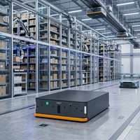 Robot AGV XBOT 300KG à usage intensif, véhicule mobile autonome pour le transport industriel en entrepôt, navigation magnétique, 6-8H