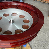 32 Zoll Luxus-Roulettekessel aus Massivholz und Kunststoff-Pokertisch für Unterhaltung & Poker