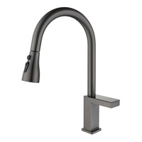 Robinet de cuisine intelligent à capteur, en cuivre, à poser sur comptoir, avec douchette extractible, monocommande chaud/froid, avec cartouche céramique