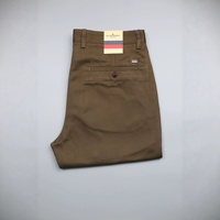 Pantalon décontracté homme coupe droite couleur unie, léger, à fermeture éclair, en pur coton, style business, tombé fluide, haut de gamme, très tendance