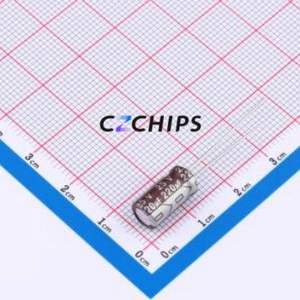 152EC0419 Through-Hole <b>Aluminum</b> <b>Electrolytic</b> <b>Capacitor</b> Through hole,D6.3xL12mm 220uF 20% 25V 504mA-100kHz - Product Image 1