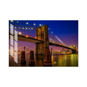 Hersteller Liefern Bild Druck New York City Night Bild Foto Acryl Glas Drucken