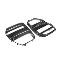 Grille en fibre de carbone pure style V pour BMW G80 G82 G83 M3 M4 2021+ Remplacement de la grille centrale avant Grilles de pare-chocs avant de voiture