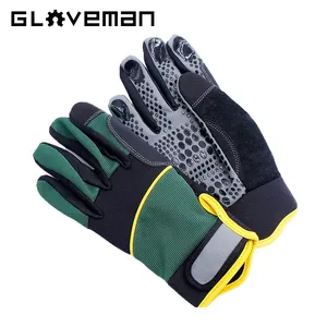 Gloveman Tùy Chỉnh Chống Trượt Công Nghiệp Xây Dựng Hộ Gia Đình Màn Hình Cảm Ứng Sợi Nhỏ Da Cơ Khí An Toàn Làm Việc Cơ Khí Găng Tay