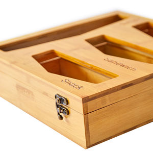 Bolsa Ziplock de bambú, organizador de almacenamiento para cajones, impresión láser, sándwich de alimentos, bolsa de plástico - Product Image 6