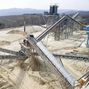 Ligne complète de concassage de calcaire, machine de concassage de blocs rocheux en béton de basalte, ligne de concassage fixe de concasseur à mâchoires à vendre