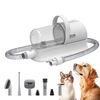 Kit de toilettage pour animaux de compagnie professionnel 7 en 1 avec aspirateur puissant, kit de nettoyage pour chiens et chats