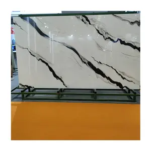 White Tiles Panda White Nano Glass & Crystallized Stone Anti-pollution Artificial White Stone Kitchen Countertop