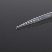 Pipette Babbitt jetable de 5ml avec pipette sérologique en matériau PE à ligne graduée Pipette compte-gouttes de laboratoire Pipettes Pasteur de transfert