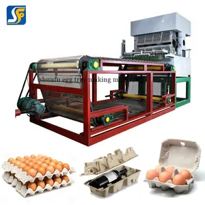 Paper Tray Pulping Machine Automatic Egg Tray Making Machine For Waste Paper Pulp Recycling Plant