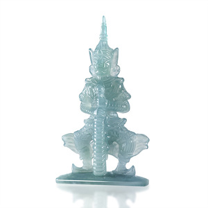 Natürlicher Jadeit-Blauwasser-Geist <span class=keywords><strong>Wang</strong></span> Tao Wei Suwan Yacha Göttlicher Geisterkönig Südostasien Luang Por <span class=keywords><strong>Yi</strong></span> Thailand Ethnisch - Product Image 6