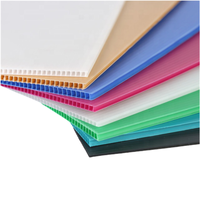 Feuilles de plastique PP ondulé personnalisées de 2 à 18 mm, flexibles pour panneaux, avec service de découpe, dimensions 1220x2440 mm / 4'x8'