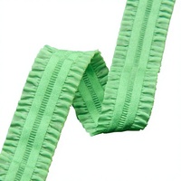 Dentelle élastique plissée de qualité supérieure, motif volanté de 2 cm de large, style coréen, pour ourlets de robes de mariée, couture DIY faite à la main