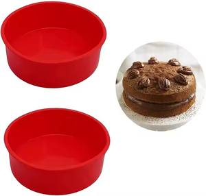 Moule à gâteau en silicone domestique populaire, rond de 4 pouces, nouveau moule de cuisson pour ustensiles de pâtisserie - Product Image 2