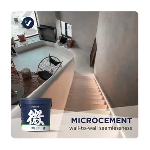 Wanlei Factory Paints manufacturers High Adhesion Micro Cement Flooring microcement paint