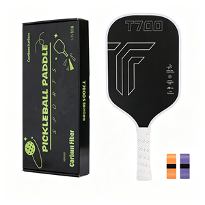 Paleta de Pickleball GQK T700, Forma Estándar, Verde, Mango Antideslizante, Diseño sin Bordes de 40 Orificios, Núcleo de Madera de Álamo, Ligera - Product Image 4