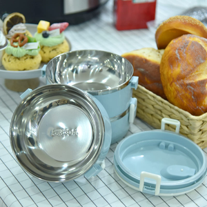 Boîte à lunch isotherme scellée pour employés de bureau, boîte repas en acier inoxydable avec couvercle, boîte bento chauffable au micro-ondes pour étudiants - Product Image 4