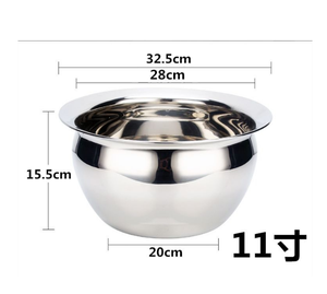 DFU246 Stainless Steel Bowl Mixing Bowl with Lid for Cooking <b>Baking</b> - Product Image 3