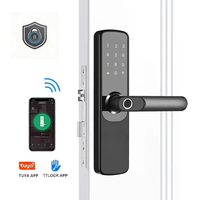 Cerradura Inteligente Inalámbrica para Puerta Principal con Huella Digital, Contraseña, Wi-Fi y App Ttlock/Tuya