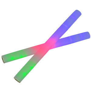 Bâton <span class=keywords><strong>lumineux</strong></span> LED en <span class=keywords><strong>mousse</strong></span> personnalisé multicolore OEM pour fêtes, <span class=keywords><strong>pas</strong></span> <span class=keywords><strong>cher</strong></span>, clignotant, pour encourager - Product Image 2
