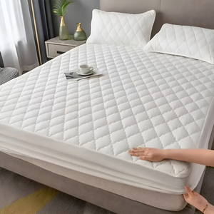 Protège-Matelas Matelassé Épais Imperméable et Respirant Anti-Acariens Anti-Bactérien Housse de Drap de Lit Ajustée <span class=keywords><strong>Sans</strong></span> Taie d'Oreiller - Product Image 4