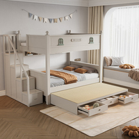 Lit superposé pour enfants Lit superposé double Lit superposé multifonctionnel à deux couches