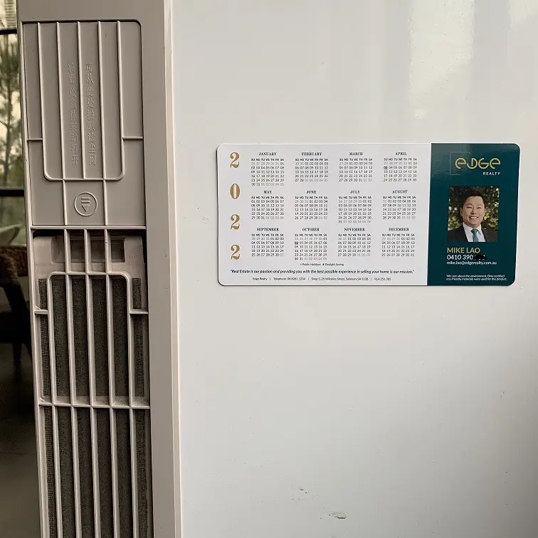 Calendario magnetico personalizzato personalizzato per il Business immobiliare con stampa personalizzata per la dimensione dell'adesivo del magnete del pianificatore settimanale personalizzato