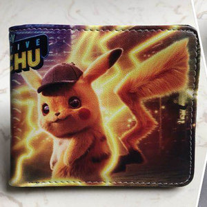 Portefeuille portable anti-perte en cuir PU avec fermeture éclair, motif dessin animé mignon Poke Pikachu, fermeture magnétique, imprimé UV, pour pièces de monnaie et cartes d'identité - Product Image 6