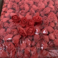 Têtes de roses artificielles en mousse PE faites à la main de 3,5 cm, référence Jy-0057, fleurs en matière première pour la décoration DIY d'ours en mousse, licorne et couronnes
