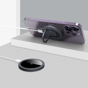 Cargador inalámbrico magnético de gran venta 2024 con soporte giratorio Qi2 15W almohadilla de carga rápida para iPhone para cargador de Airpods - Product Image 5