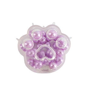 Silicone Pop-Pop Cat Paw <b>Squeeze</b> Toy with Pearl Beads Creative Stress Relief Noise <b>Ball</b> Wholesale - Product Image 4