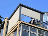 Stores roulants modernes pour l'extérieur et l'intérieur Rideaux solaires coupe-vent en alliage d'aluminium Catégorie de cour Protection solaire contre le vent Autre