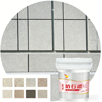 Sistema de Pintura para Piedra, Kit de Revestimiento Acrílico para Exteriores, Imprimación, Capa Texturizada, Capa Final, Revestimiento Líquido Impermeable, Revestimiento Completo para Fachadas
