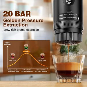 เครื่องชงกาแฟเอสเพรสโซแบบพกพา รุ่นใหม่ล่าสุด พร้อมหน้าจอ LED ใช้พลังงานไฟฟ้าผ่าน USB ชงได้ทั้งร้อนและเย็น พร้อมกระเป๋าสำหรับพกพา - Product Image 6