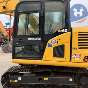Komatsu รถขุดตีนตะขาบ PC60ขนาดเล็ก6ตันรถปั๊ม2022รุ่นใหม่จากญี่ปุ่น95% - Product Image 5