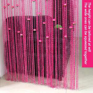 Tenda a Fili Moderna Semplice per Decorazione Interni 1x2m Leggera Elegante Rosa per Soggiorno <span class=keywords><strong>Tende</strong></span> a Frange Romantiche Rosse per Porte - Product Image 4