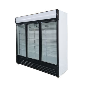 Exhibidor <span class=keywords><strong>Vertical</strong></span> de Bebidas Refrigeradas para Supermercados y Restaurantes, con Ventilador de Vidrio Comercial para Botellas de Cerveza - Product Image 4